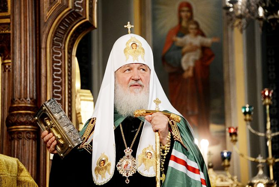 Patriarch Kirill, the head of thel Russian Orthodox Church