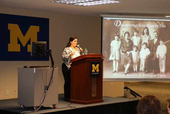 Tracy Keeney during her presentation