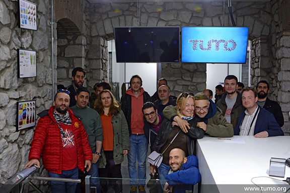 Bloggers visit TUMO Stepanakert (Photo: TUMO Center for Creative Technologies)