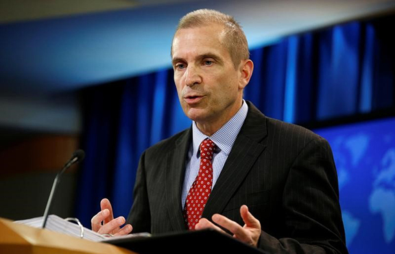 Acting State Department Spokesperson Mark Toner speaks during a news briefing at the State Department in Washington, U.S., March 7, 2017. (Photo: Reuters)