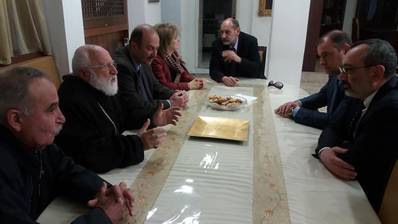 Foreign Minister Mirzoyan meets with Armenian National Prelacy of Greece and members of the Armenian National Administration of Greece (Photo: Ministry of Foreign Affairs of the Artsakh Republic)