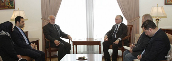 Armenian Foreign Minister Edward Nalbandian receives Deputy Foreign Minister of Iran on March 24, 2017 in Yerevan (Photo: Ministry of Foreign Affairs of Armenia)