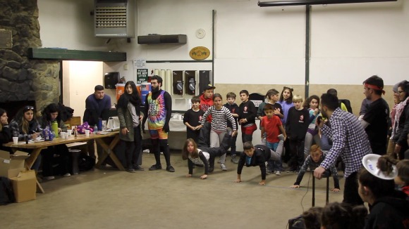 Saturday night at AYF Camp includes rounds of Wacky Olympics 
