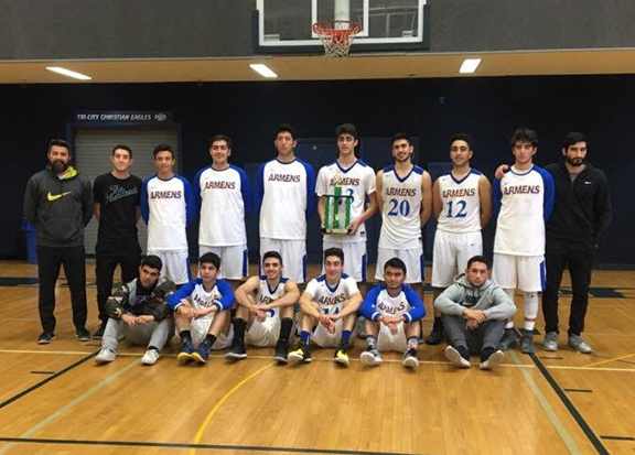 Ferrahian Boys Varsity Basketball Team 2017