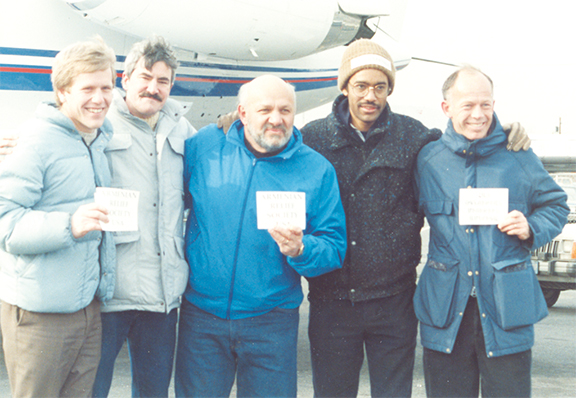 A medical team sent to Armenia by the Armenian Relief Society after the Spitak Earthquake