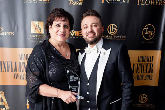 ANCA-WR Chairperson Nora Hovsepian and Pan Armenian TV Producer Ara Kazaryan