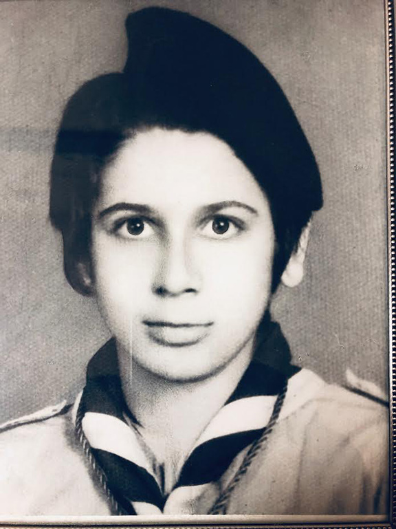 Garo Eshgian as a young Homentment scout