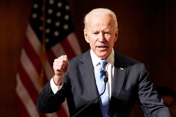 Democratic presidential hopeful Joe Biden