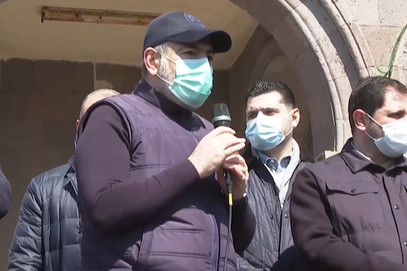 Prime Minister Nikol Pashinyan in Armavir on March 28