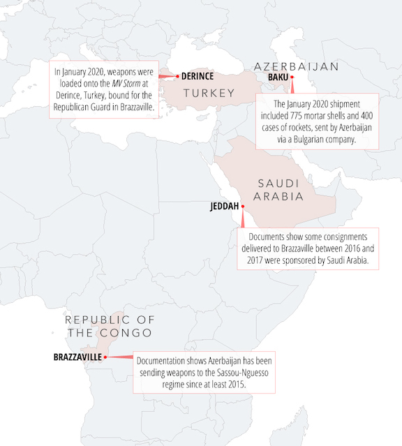 How Azerbaijan shipped tons of weapons to Congo