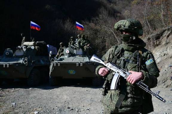 Russian peacekeeping forces stationed in Artsakh